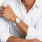 Prescott Men Quartz White Dial Chronograph Stainless Steel Watch MK9260