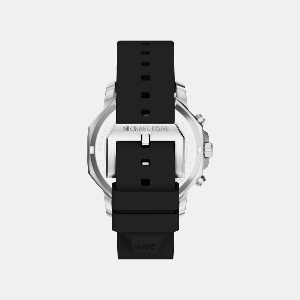 Prescott Men Quartz Black Dial Chronograph Silicone Watch MK9262