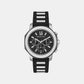 Prescott Men Quartz Black Dial Chronograph Silicone Watch MK9262