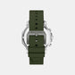 Prescott Men Quartz Green Dial Chronograph Silicone Watch MK9263