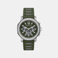 Prescott Men Quartz Green Dial Chronograph Silicone Watch MK9263