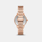 Melissa Women Quartz Rose Gold Dial Chronograph Stainless Steel Watch MKO1081