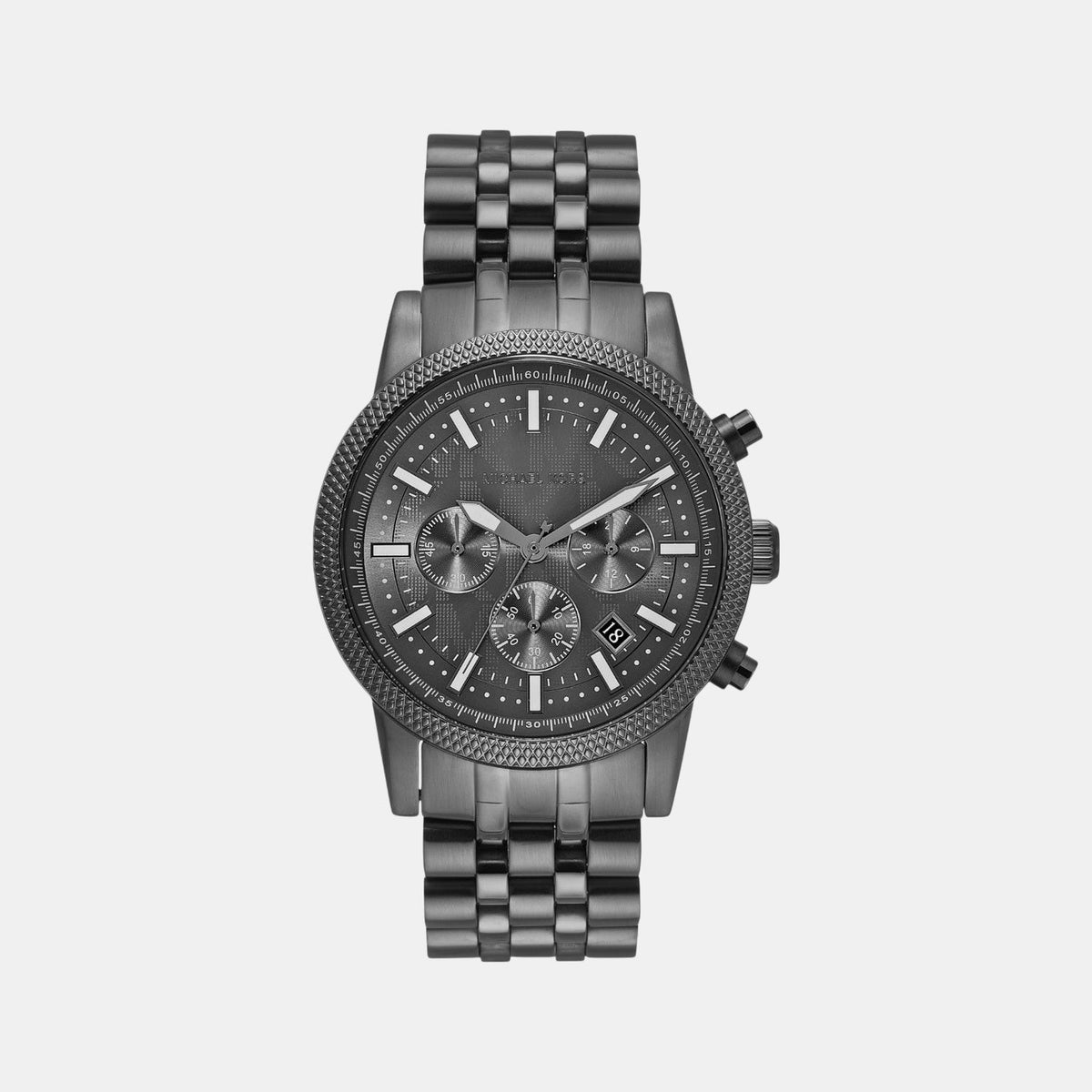 Hutton Men Quartz Gray Dial Chronograph Stainless Steel Watch MKO1164