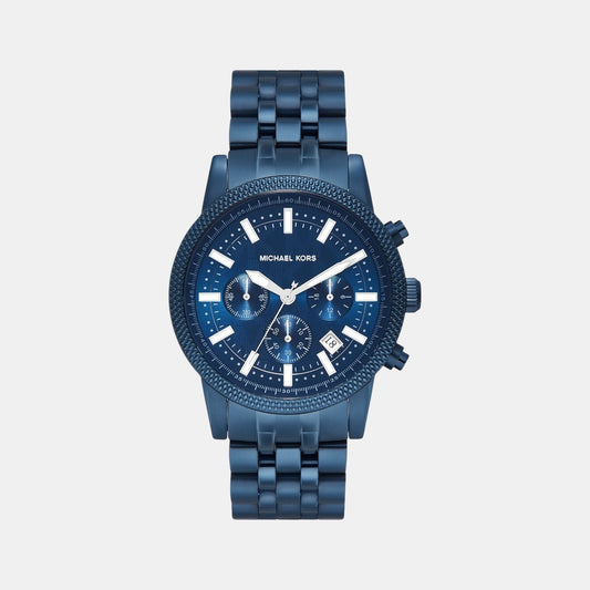 Hutton Men Quartz Blue Dial Chronograph Stainless Steel Watch MKO1165