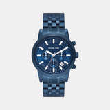 Hutton Men Quartz Blue Dial Chronograph Stainless Steel Watch MKO1165