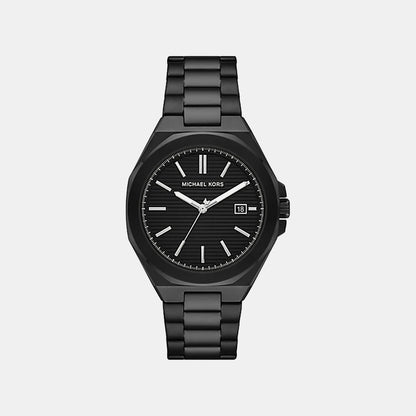 Callum Men Quartz Black Dial Analog Stainless Steel Watch MKO1180