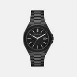 Callum Men Quartz Black Dial Analog Stainless Steel Watch MKO1180