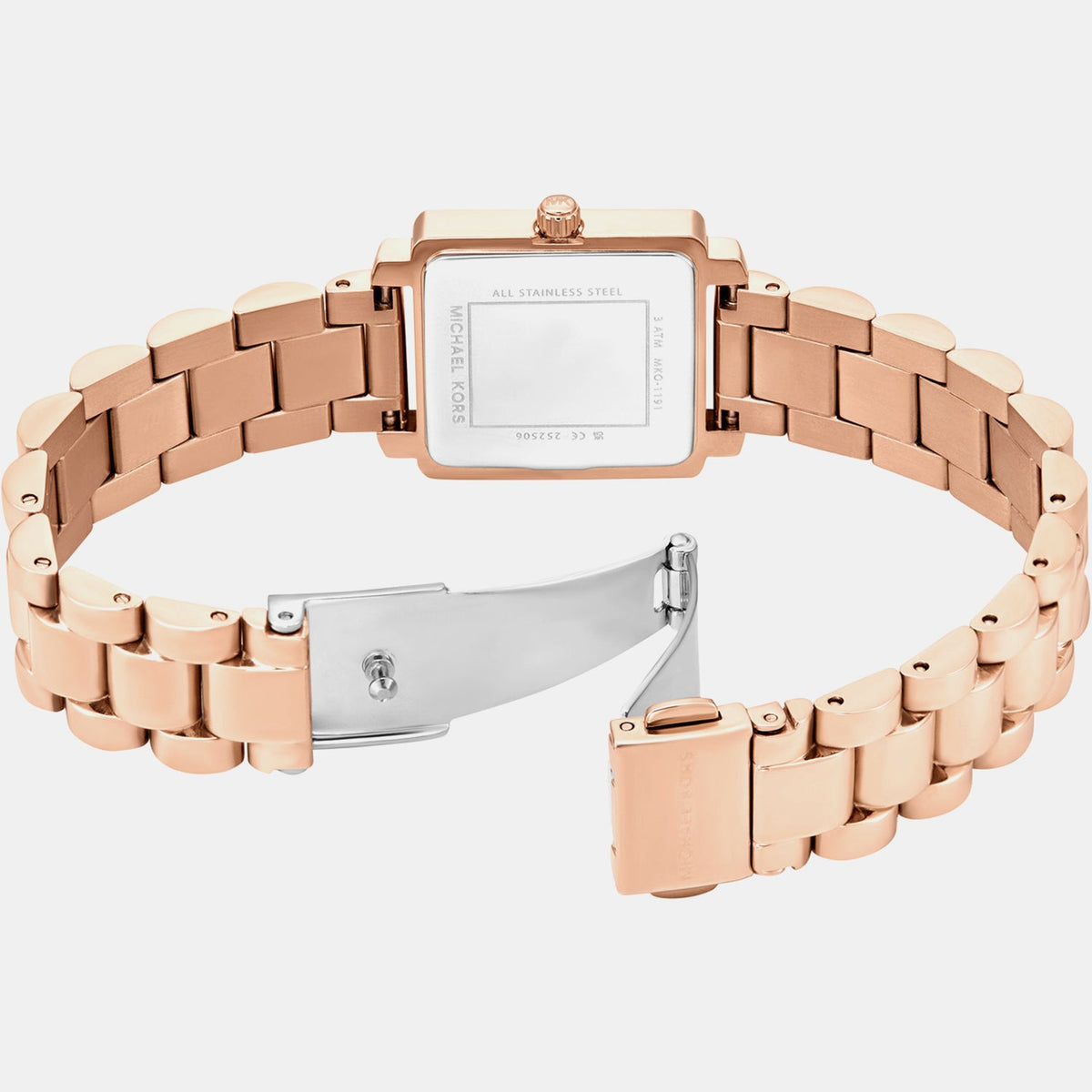 Gwynn Women Quartz Rose Gold Dial Quartz Stainless Steel Watch MKO1191