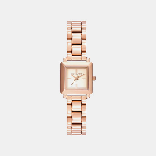 Gwynn Women Quartz Rose Gold Dial Quartz Stainless Steel Watch MKO1191