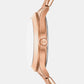 Aspyn Women Quartz Rose Gold Dial Analog Stainless Steel Watch MKO1216