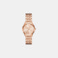 Aspyn Women Quartz Rose Gold Dial Analog Stainless Steel Watch MKO1216