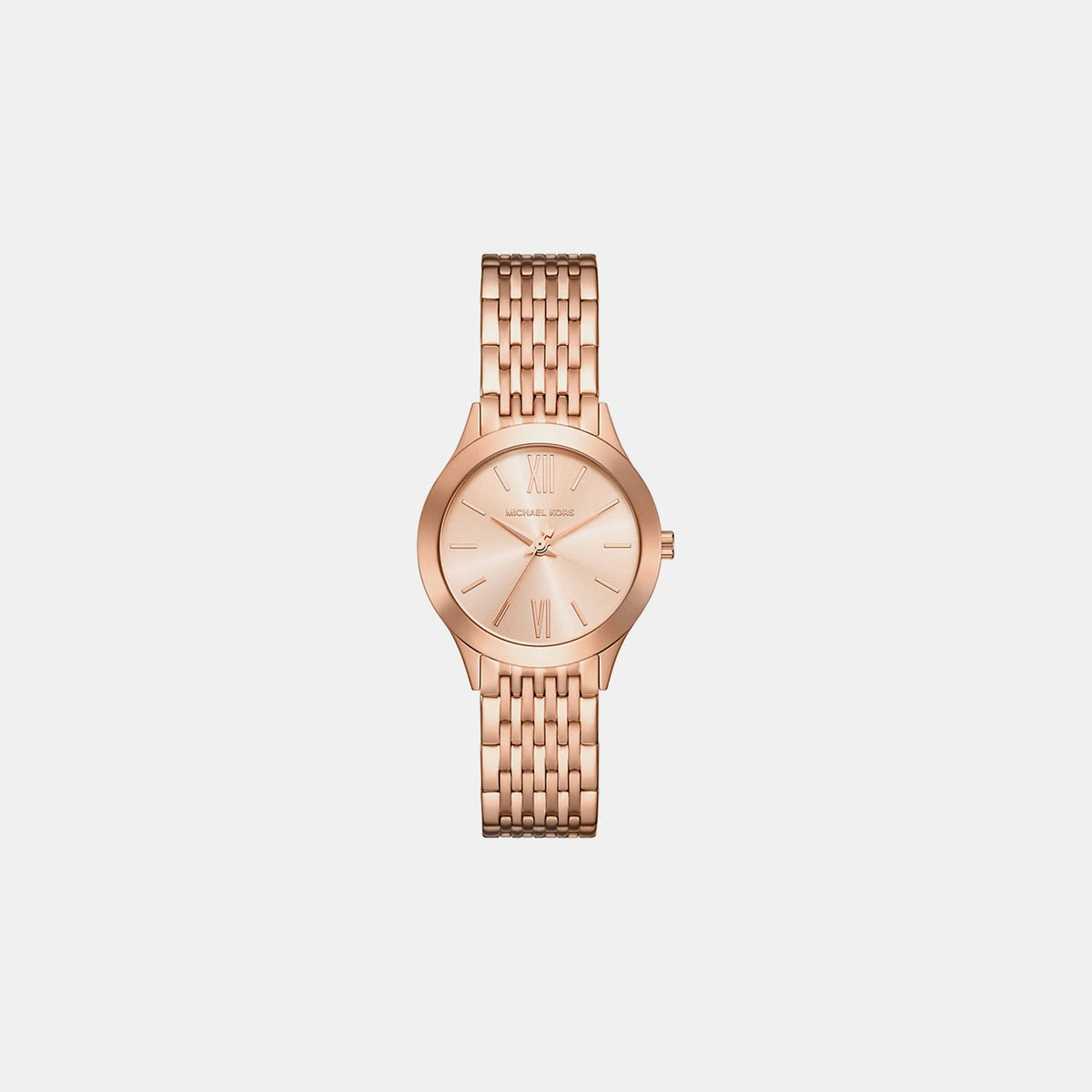 Aspyn Women Quartz Rose Gold Dial Analog Stainless Steel Watch MKO1216