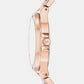 Lennox Women Quartz Rose Gold Dial Analog Stainless Steel Watch MKO1221