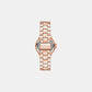 Lennox Women Quartz Rose Gold Dial Analog Stainless Steel Watch MKO1221