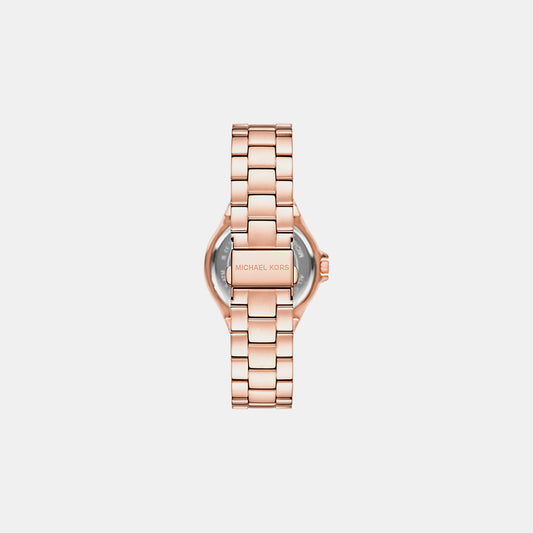 Lennox Women Quartz Rose Gold Dial Analog Stainless Steel Watch MKO1221