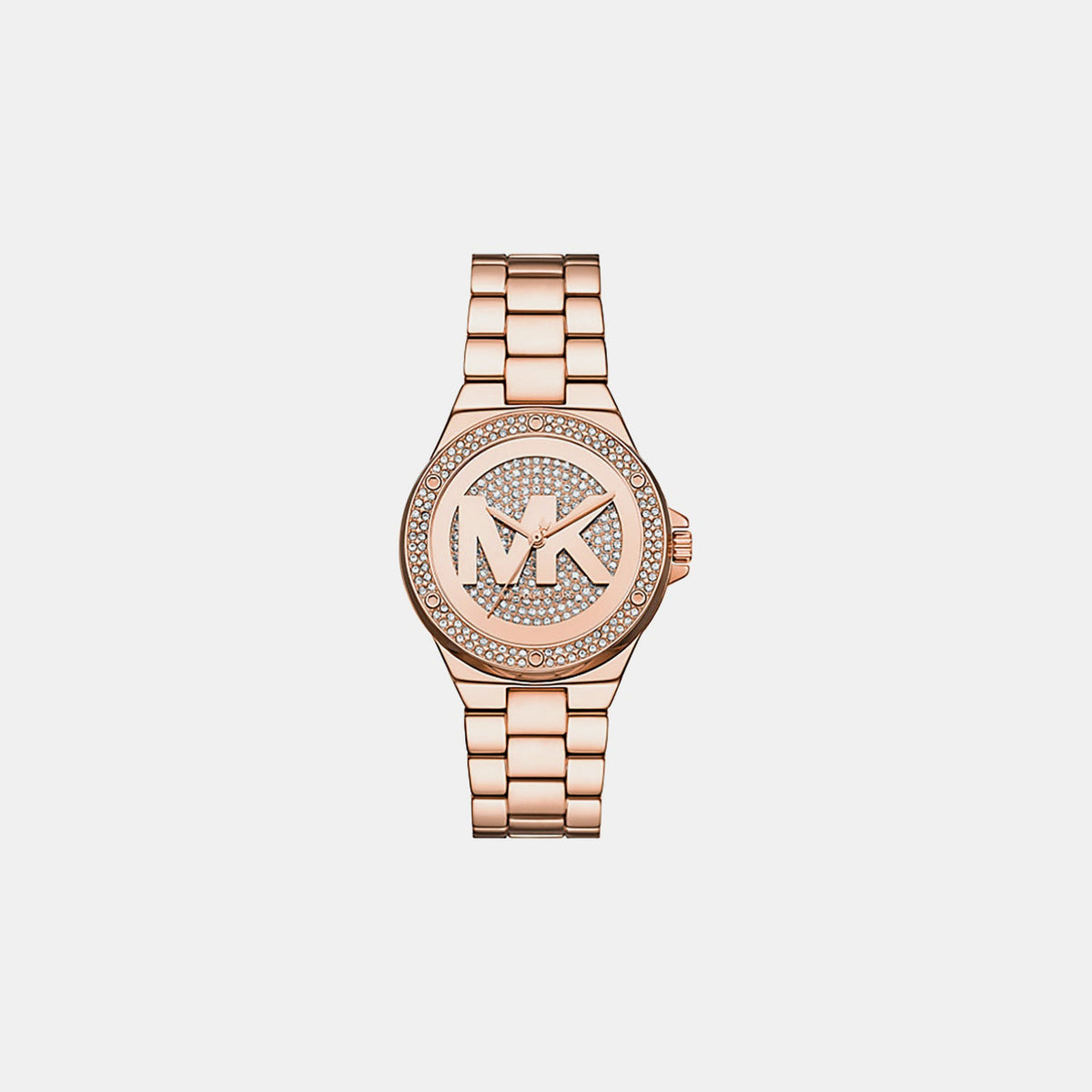 Lennox Women Quartz Rose Gold Dial Analog Stainless Steel Watch MKO1221