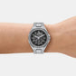 Callum Men Automatic Black Dial Analog Stainless Steel Watch MKO1240