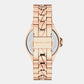 Lennox Women Quartz Rose Gold Dial Analog Stainless Steel Watch MKO1247