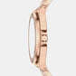 Lennox Women Quartz Rose Gold Dial Analog Stainless Steel Watch MKO1247