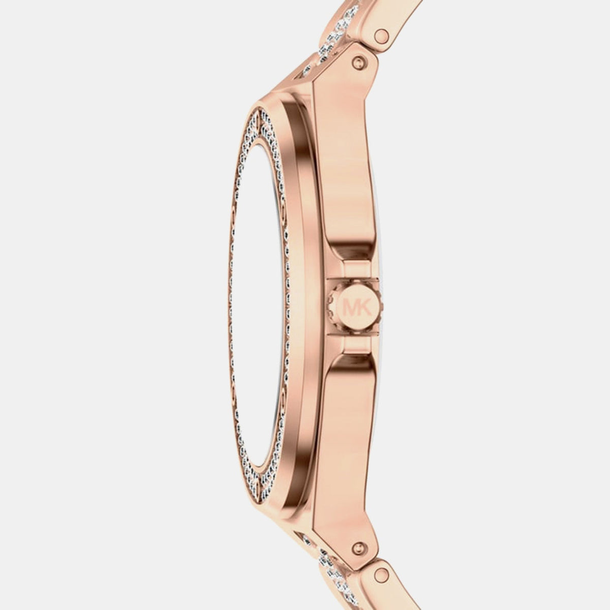 Lennox Women Quartz Rose Gold Dial Analog Stainless Steel Watch MKO1247