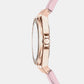 Lennox Women Quartz Rose Gold Dial Analog Stainless Steel Watch MKO1251