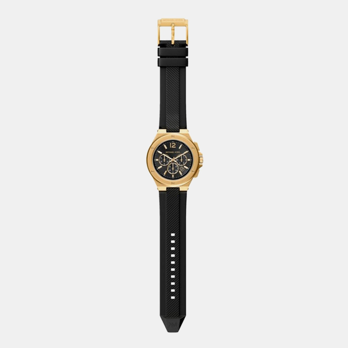 Lennox Men Quartz Black Dial Chronograph Stainless Steel Watch MKO1272