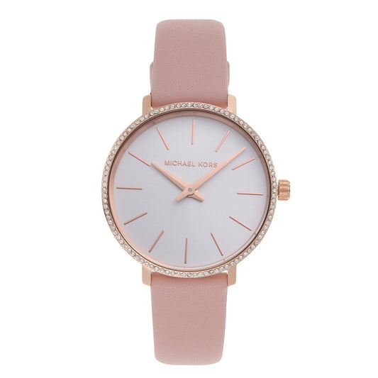 Michael Kors Women Leather Pyper Wrist Watch MK2803