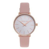 Michael Kors Women Leather Pyper Wrist Watch MK2803