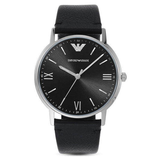 Emporio armani Men Kappa Round Black Watches AR11013