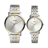 Fossil Lux Luther Watch Set for Couples BQ2467SET