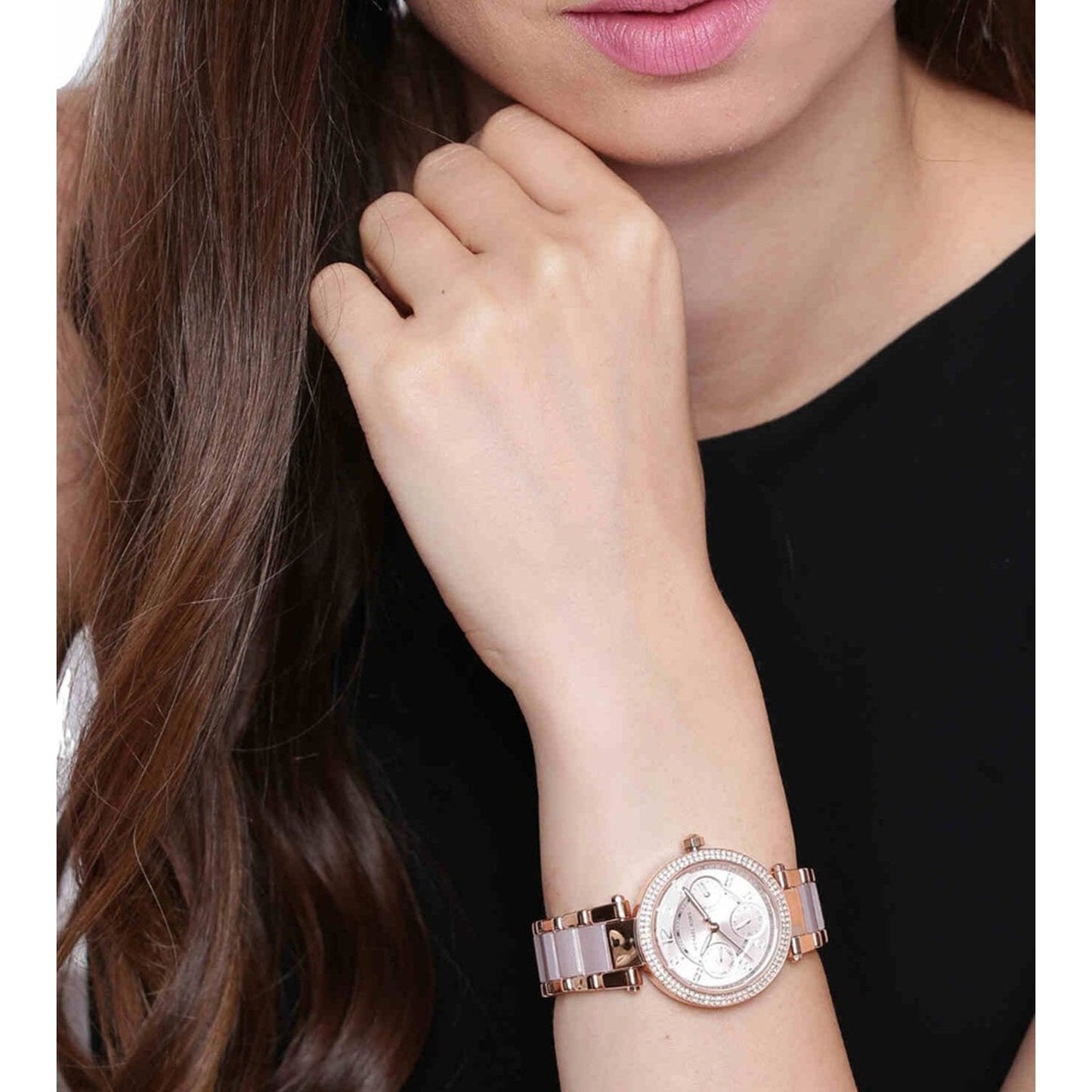 Michael Kors Watches Mini Parker Stainless Steel Womens Watch -MK6110