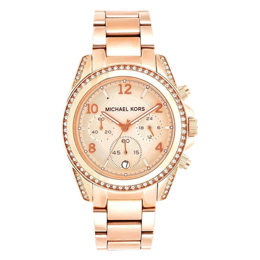 Michael Kors Blair Round Analog Rose Dial Ladies Watch - MK5263