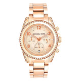 Michael Kors Blair Round Analog Rose Dial Ladies Watch - MK5263