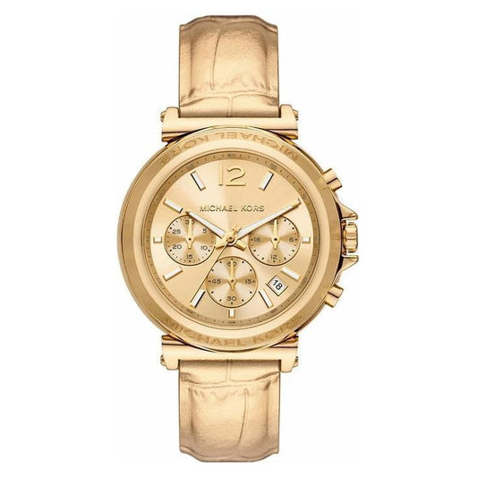 Michael Kors MK7508 Maren Chronograph Watch for Women - Elegant Gold Design