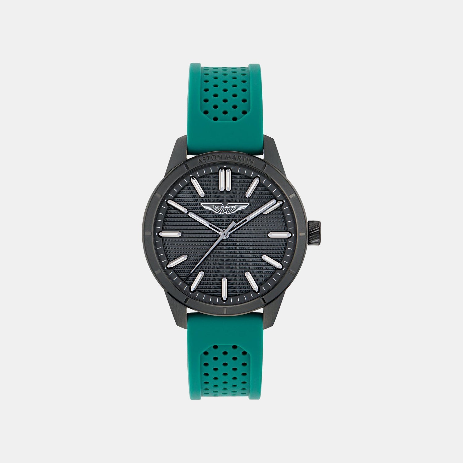 Aml Icon Men Quartz Black Dial Analog Silicone Watch MTIH1F5023E
