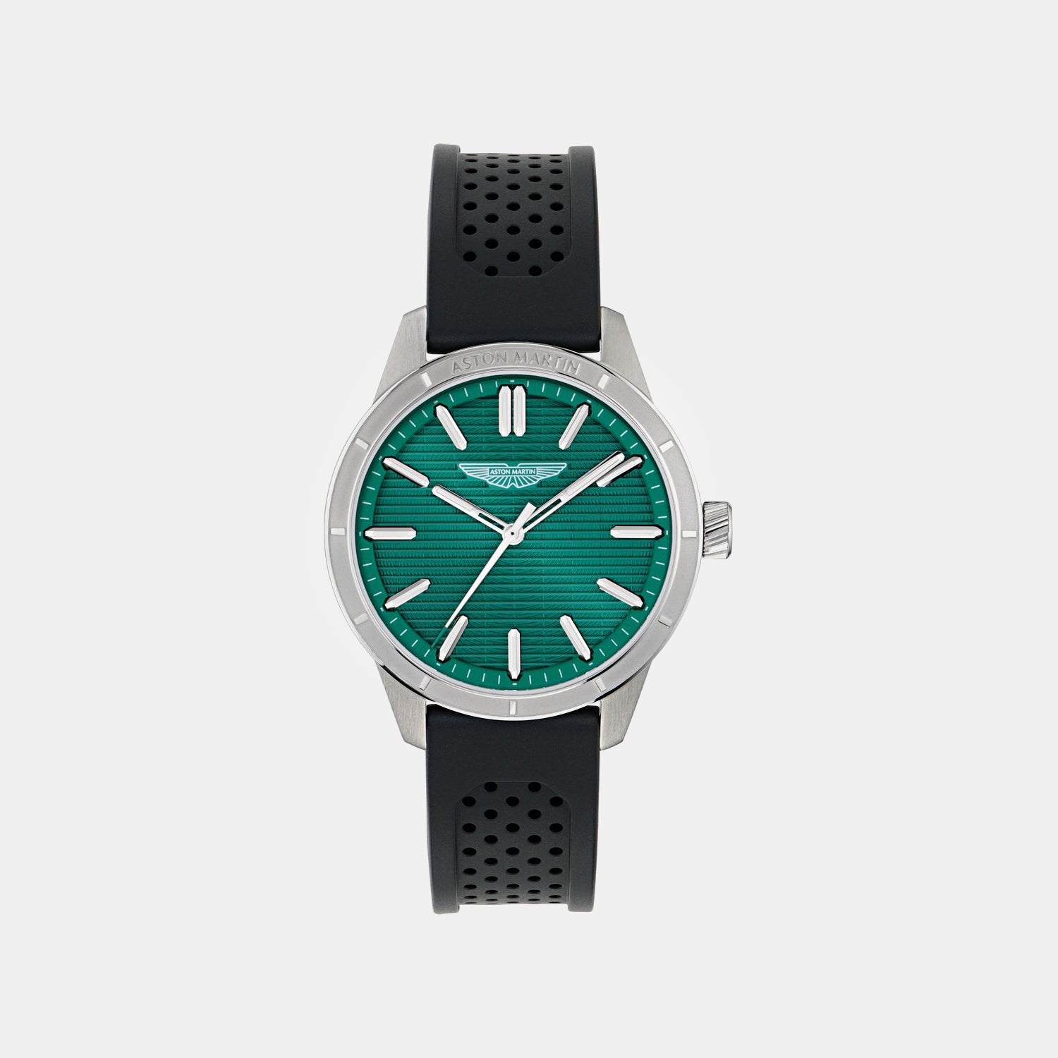 Aml Icon Men Quartz Green Dial Analog Silicone Watch MTIH1F5033E