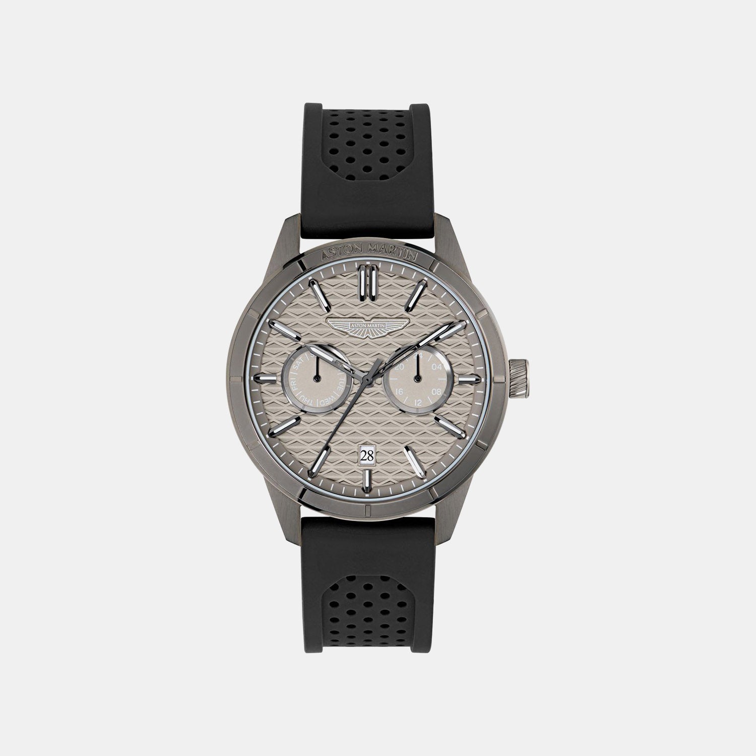 Men Quartz Gray Dial Analog Silicone Watch MTIH2S6023E