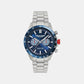 Aml Icon Men Quartz Blue Dial Chronograph Stainless Steel Watch MTIS1F5033E