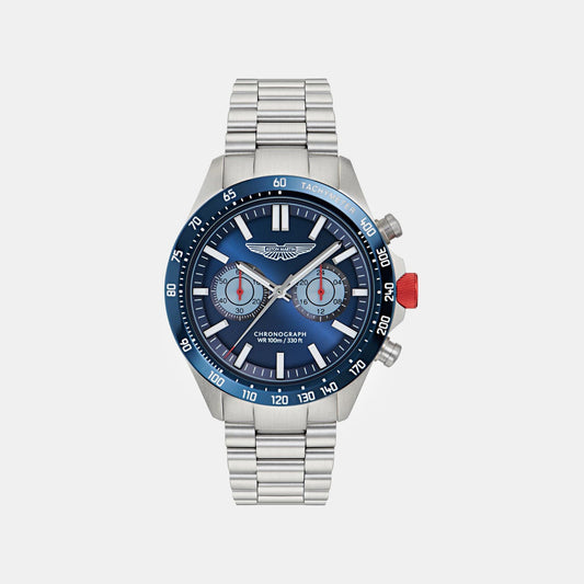 Aml Icon Men Quartz Blue Dial Chronograph Stainless Steel Watch MTIS1F5033E