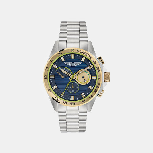 Aml Thrill Men Quartz Blue Dial Chronograph Stainless Steel Watch MTRH1F5053E