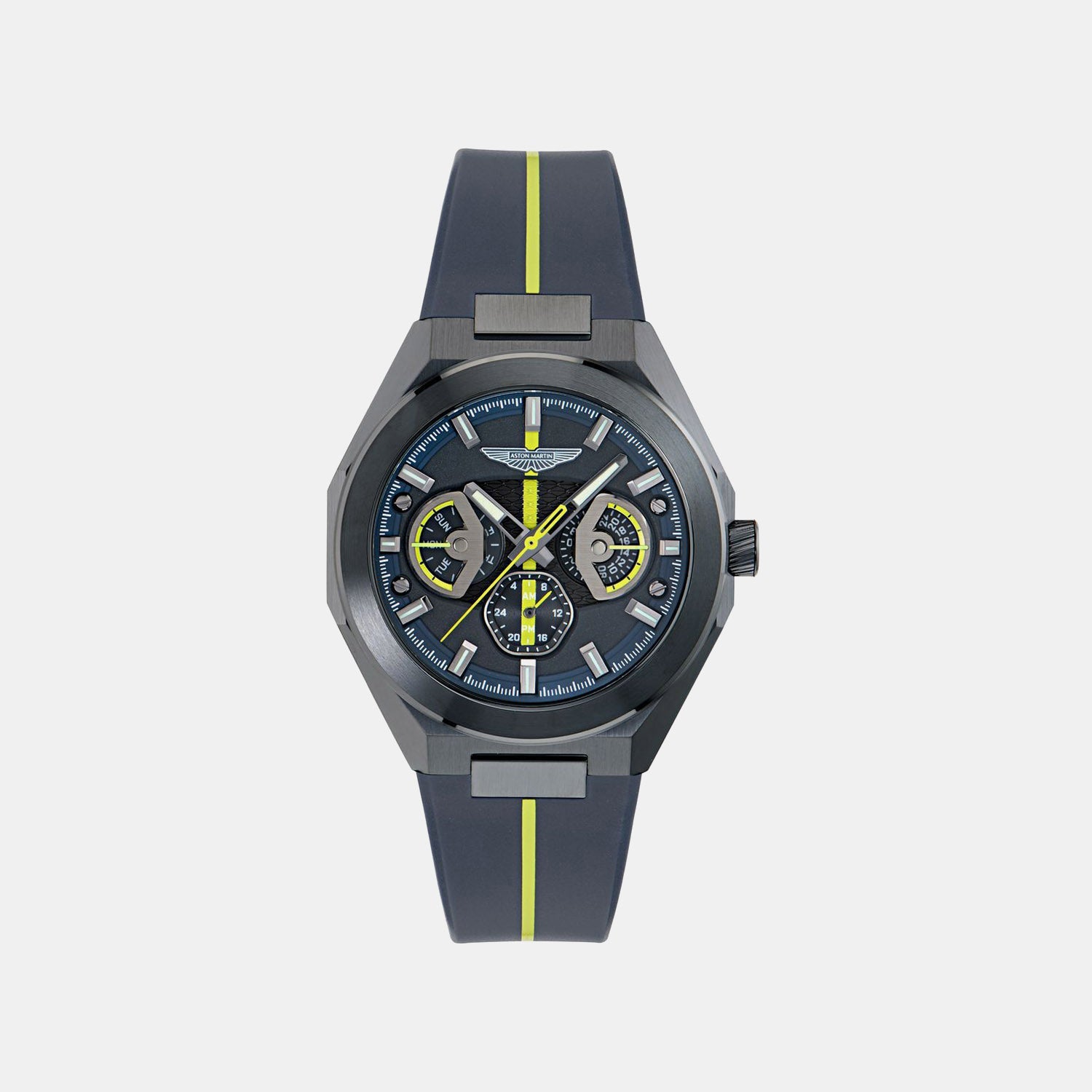 Men Quartz Blue Dial Analog Silicone Watch MTRI2S6023E