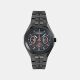 Men Quartz Black Dial Analog Stainless Steel Watch MTRI2S6053E