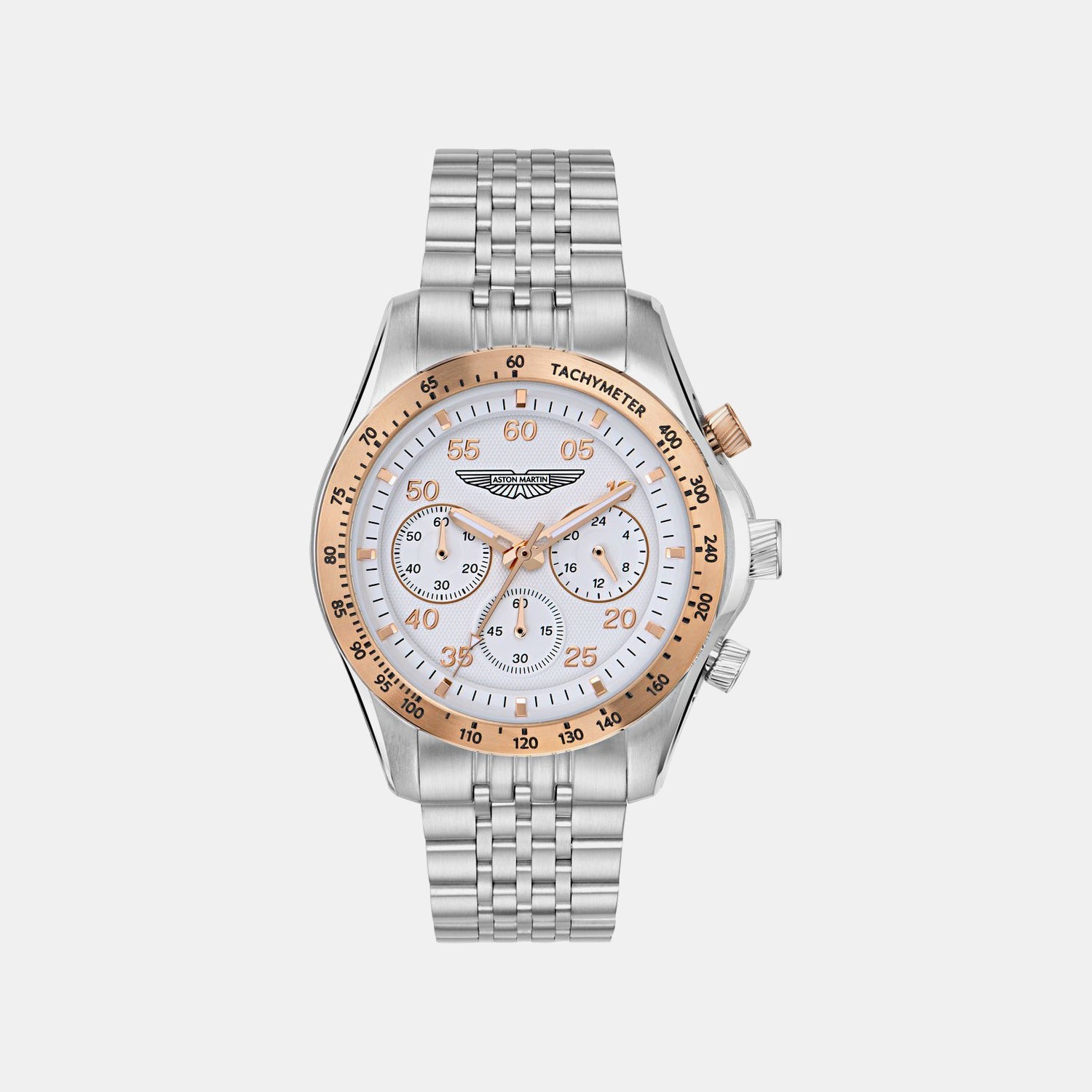 Aml Thrill Men Quartz White Dial Chronograph Stainless Steel Watch MTRS1F5043E