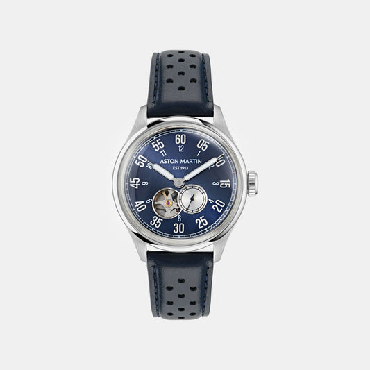 Aml Timeless Men Automatic Blue Dial Analog Leather Watch MTTS1F5023E