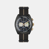 Aml Timeless Men Quartz Black Dial Chronograph Stainless Steel Watch MTTS2F5043E
