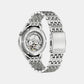 Mechanical Open Heart Men Automatic Blue Dial Analog Stainless Steel Watch NH9130-84L