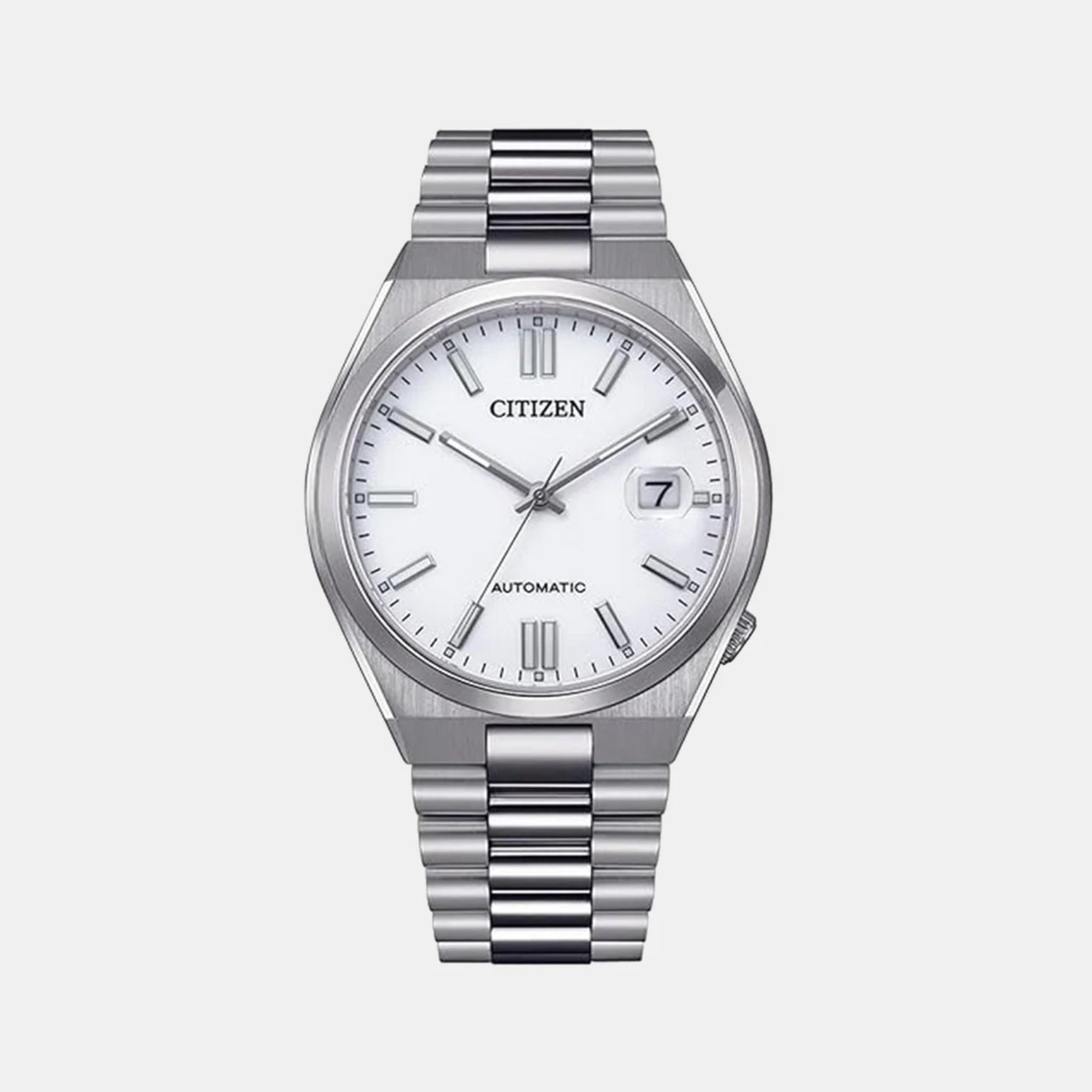 Tsuyosa Men Automatic White Dial Analog Stainless Steel Watch NJ0150-81A