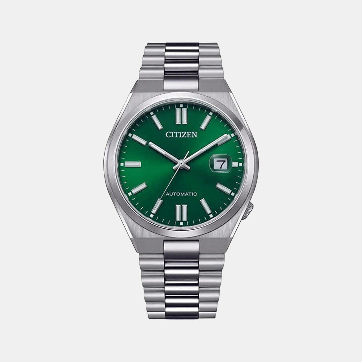 Tsuyosa Men Automatic Green Dial Analog Stainless Steel Watch NJ0150-81X