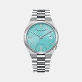 Tsuyosa Men Automatic Blue Dial Analog Stainless Steel Watch NJ0151-88M