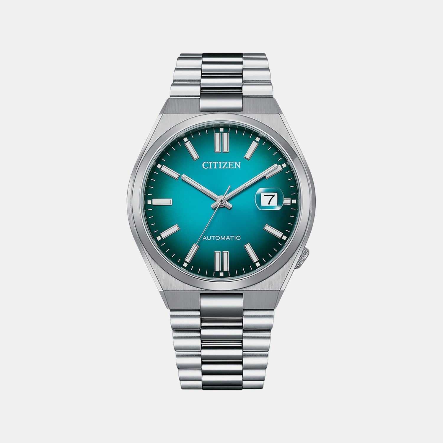 Tsuyosa Men Automatic Teal Dial Analog Stainless Steel Watch NJ0151-88X